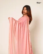 Indian Fendi silk Saree (Pink) - Image 2