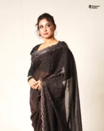 Indian Fendi silk Saree (Black) - Image 3