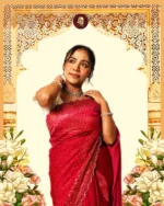 Indian Fendi silk Saree (Turquoise)