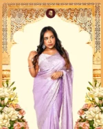 Indian Fendi silk Saree (Lavender)